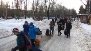 Приезд детей на программу "Юный защитник"