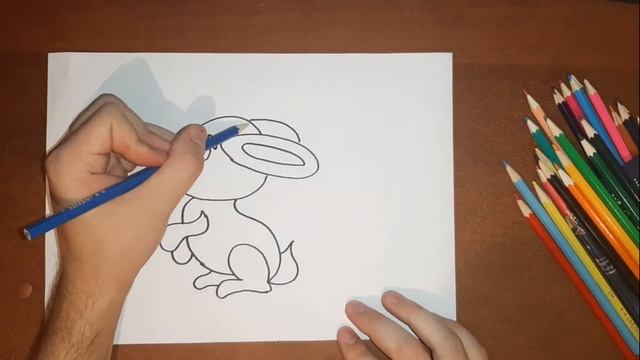 Bolalar uchun Bunny chizish / Рисование зайчика для детей / Drawing a bunny for children смотреть онлайн