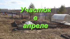 Обзор участка  в апреле