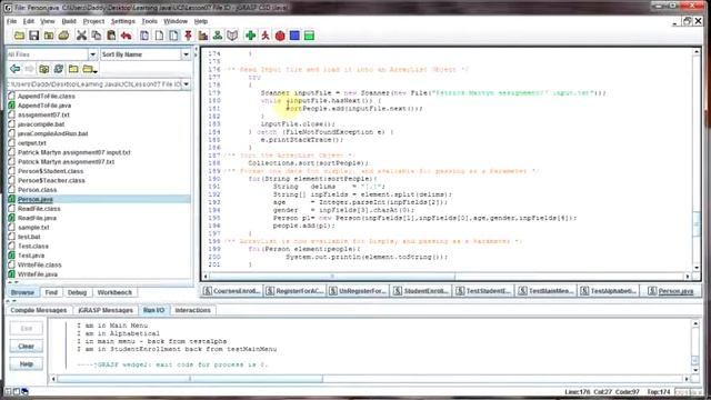 Patrick Martyn -Java, Sorting an ArrayList смотреть онлайн