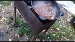 Самый вкусный,видеорецепт плова из кролика,в казане на углях