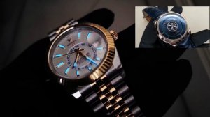 Rolex Sky Dweller 42 mm 326933-0010 Steel and Yellow Gold intense white dial