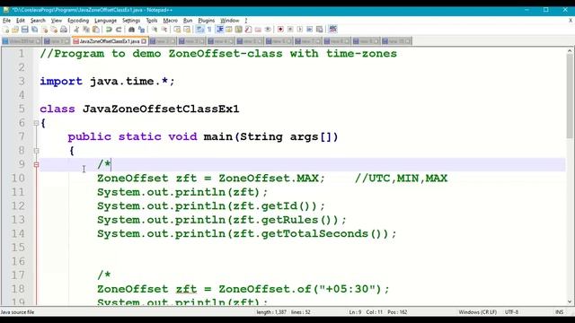 Java ZoneOffset class || Java UTC Time Zone || java.time.ZoneOffset class || java.time pkg || #399