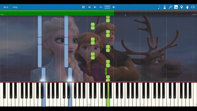 Frozen 2 Trailer Music [Synthesia Piano Tutorial] смотреть онлайн