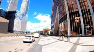 ⁴ᴷ⁵⁰ Walking Moscow: Moscow City Center - Mezhdunarodnaya & Delovoy Centr Metro Station