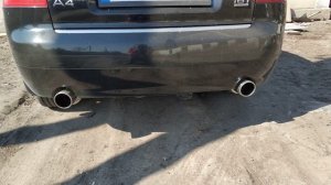 Ауди А4б6 1.8т без кат и прямоток глушитель.