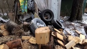 Как правильно рубить дрова своими руками / Метод рубки дров обкалыванием