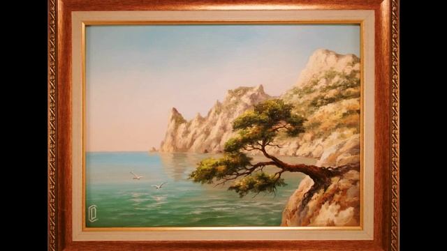 Морской пейзаж, Горный пейзаж. Живопись маслом. Крымский художник-маринист Дмитрий Свидлов