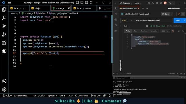 Node.js Tutorial-9: Refactoring Router Code for a Well-Structured Application | time2code ?