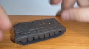 танк М 103 из пластилина