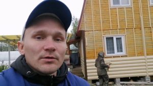 Отделка дома виниловым сайдингом. Блок-хаус. Blockhouse.
