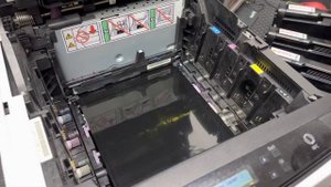 How to replace Ricoh Aficio SP C261DNw Laser Toner cartridge I วิธีเปลี่ยนตลับหมึก