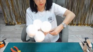 Новогодний декор. Веточки-шарики. Бесплатный мастер-класс от Ольги Ольневой. Продажа и аренда декор