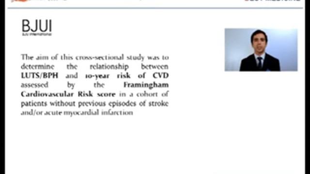 Increase of Framingham CVD risk score is associated with severity of LUTS смотреть онлайн