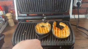 Семга на гриле