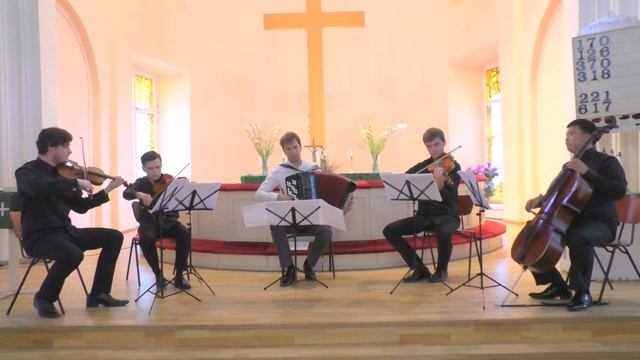 Астор Пьяццолла - Владимир Розанов, баян & Synergy Quartet 29.08.2015 Фестиваль "В Сторону Выборга" смотреть онлайн