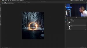 How to create a Winter Portal in Photoshop 2020