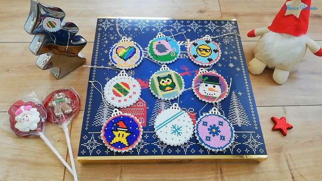 Оформляю алмазку. Что делать с остатками кристаллов? Новогодние игрушки. Алмазная мозаика