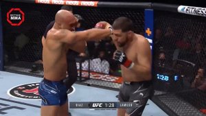ГАНГСТЕРСКИЙ БОЙ ВЕТЕРАНОВ UFC - Ник Диаз vs Робби Лоулер 2 - НЕ смог продолжить ...