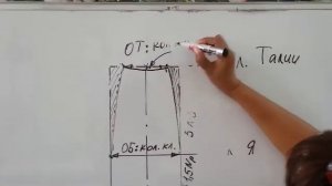 6 урок Построение юбки годе на доске и миллиметровке 1