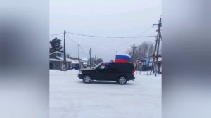 Праздничный автопробег в Новобирюсинском