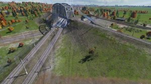 Харьков,железнодорожная 3-х уровневая развязка в Transport Fever 2, Charkow 3 railway bridges