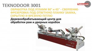 Teknodoor 3001 - деревообрабатывающий центр для дверных коробок