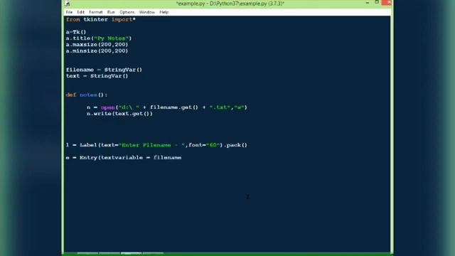 Simple Notes python app beginners tutorial