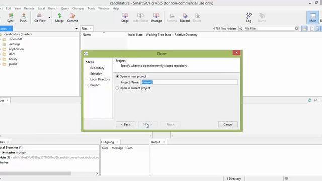 Clonage de votre application depuis le repository d'openshift avec smartgit смотреть онлайн