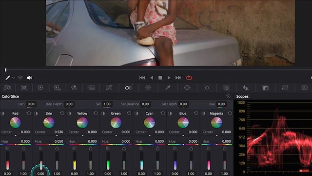 [Color Slice] в Davinci Resolve 19 / Новый инструмент цветокоррекции
