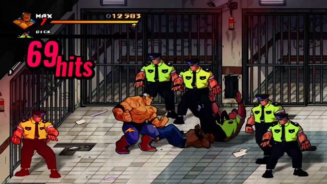 streets of rage dlc estel max shiva gameplay remake....