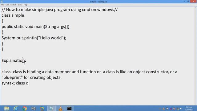 Simple java program | Using CMD | on Windows