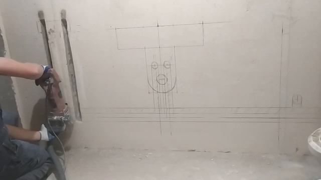 Многодисковый штроборез в действии. смотреть онлайн