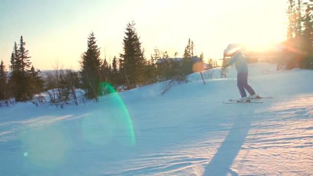 Катание на горных лыжах в Норвегии смотреть онлайн