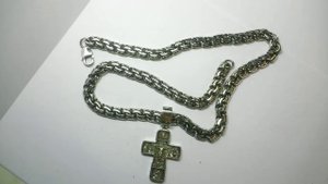 цепь "Бисмарк" серебро 100гр черненая