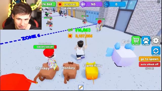 Roblox School but +10 damage every second смотреть онлайн