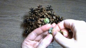 Букет из шишек / Поделки из шишек