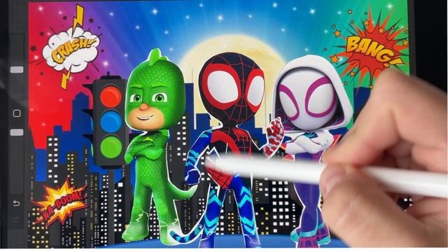 Spidey and his Amazing Friends Color Swap with PJ Masks смотреть онлайн