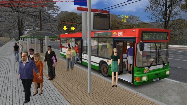 ПО ЛЮБЛИНУ НА MAN NL 202 МАРШРУТ 158 В OMSI 2