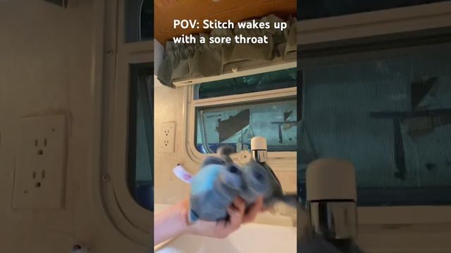 POV:Stitch wakes up with a sore throat