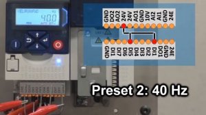 i500 inverter - Terminal Strip with Default Settings