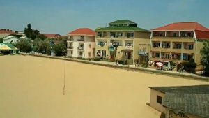 Крым Саки База отдыха "Прибой" пляж с горки