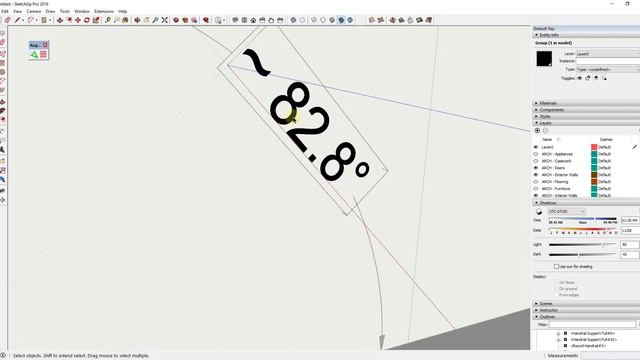 ANGULAR DIMENSIONS in SketchUp - Angular Dimension 2 Extension Introduction смотреть онлайн