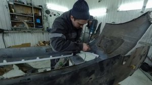 покраска бампера баллончиком и ремонт расколотого бампера