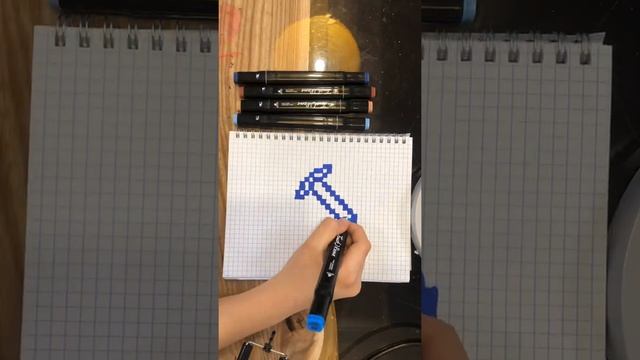 Рисую меч из Minecraft по клеточкам⚔️?? смотреть онлайн