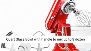 KitchenAid KSM180QHGSD Queen of Hearts Stand Mixer, 5 Qt, Passion Red