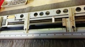 The inner-most workings of the Toyota 950 knitting machine