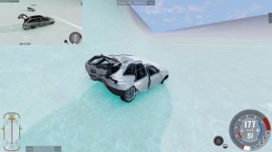 СПУСК ПО ЛЬДУ С ГОРЫ БЕЗ ТОРМОЗОВ В BEAMNG DRIVE