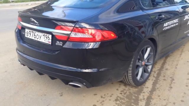 тест, выхлоп Jaguar xf