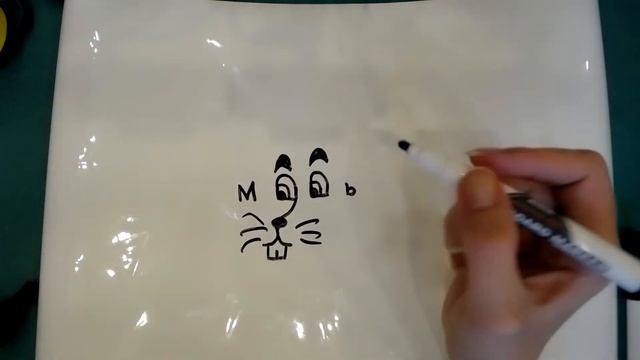 Легкие рисунки из РУССКИХ слов (мышь)/How to turn the words mouse into a cartoon